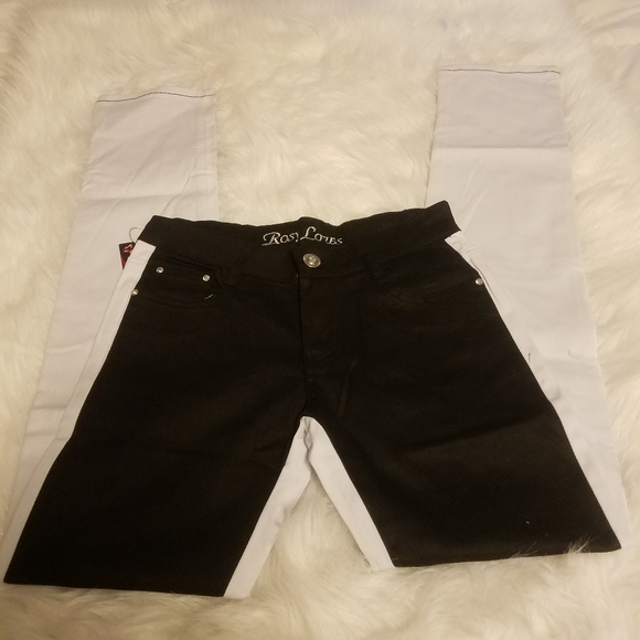 ROSY LOVES BLACK AND WHITE PANTS - Picture 3 of 6